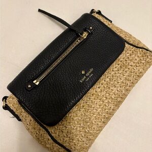 Kate Spade Black and Tan Crossbody Bag